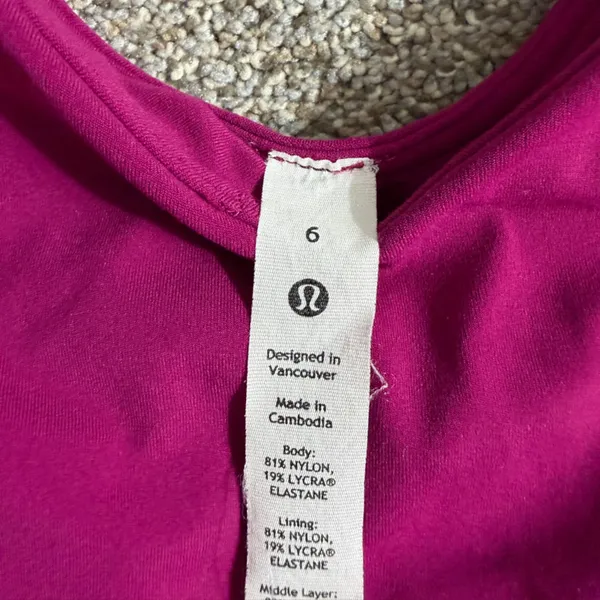 Lululemon Align Tank Top in Magenta Purple Size 6 Athleisure Buttery Soft Crop - Image 7