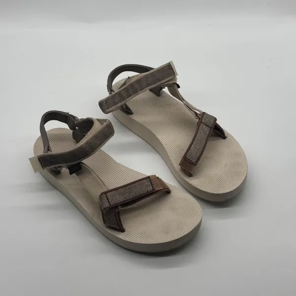 Teva Midform Universal Sandals Tan Brown Platform Strappy Womens Size 9 - Image 3