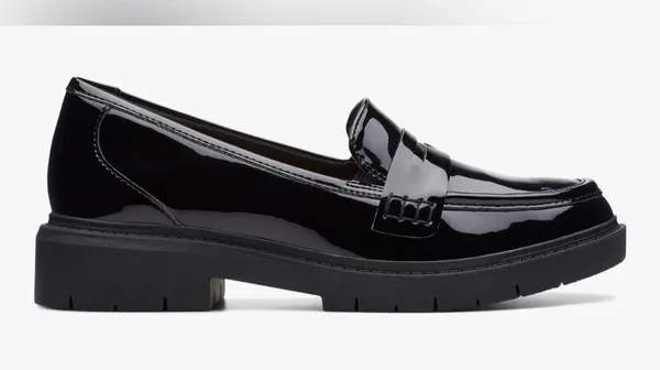 NEW Black Patent Clarks Westlynn Ayla Loafer Shoes 11 $95 - Image 8