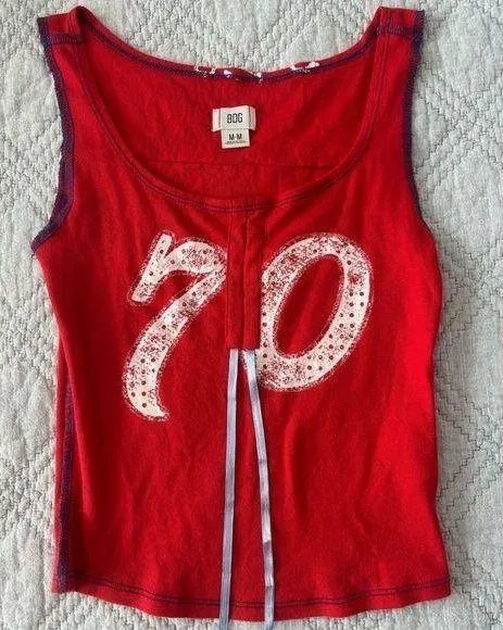 BDG Red Graphic Tank - Image 2