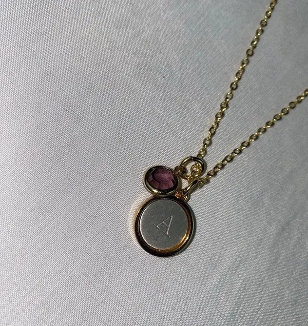 NEW Letter A Necklace Gold - Image 6