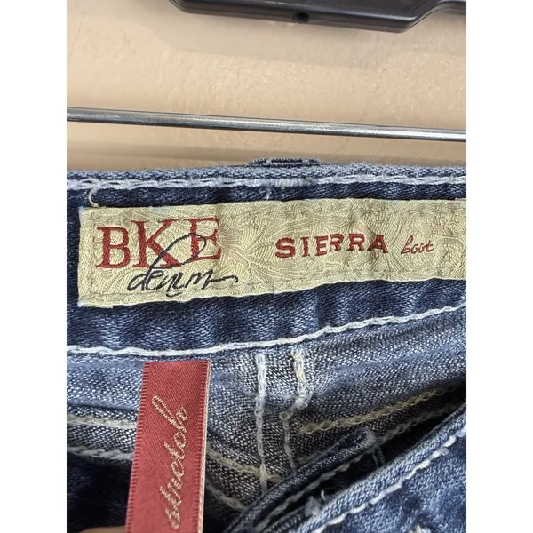 BKE Denim Sierra Bootcut Stretch Jeans Women’s Size 30x31.5 Low Rise Blue Denim - Image 8