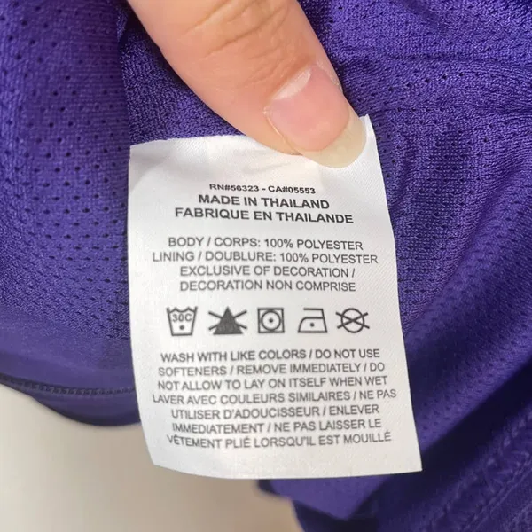 Nike Dri-Fit LSU Tigers Purple Full Zip Practice Hoodie Jacket Women Medium NEW - Image 7