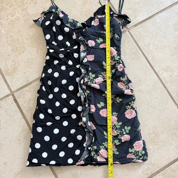 For Love & Lemons Mochi Shirred Mini Dress XS - Image 3