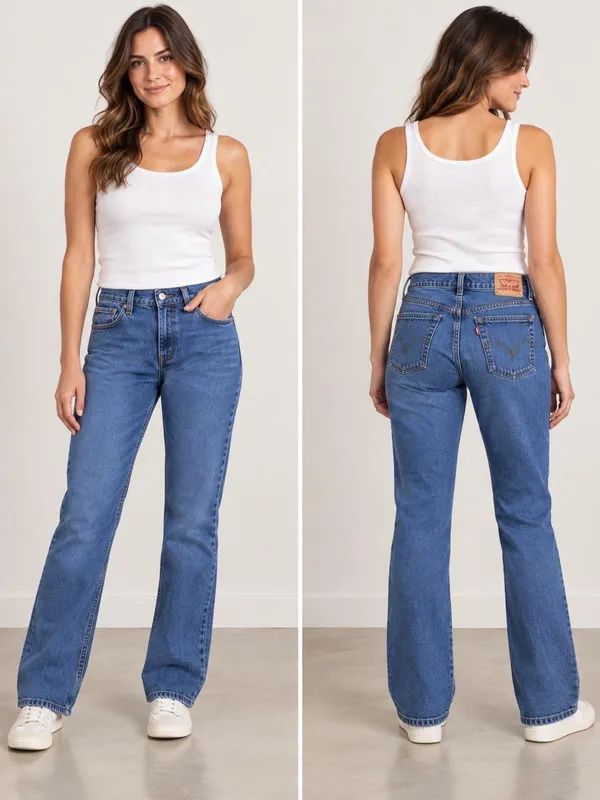 Levi’s 550 Classic Relaxed Bootcut Stretch Jeans Women’s Size 6M - Image 7