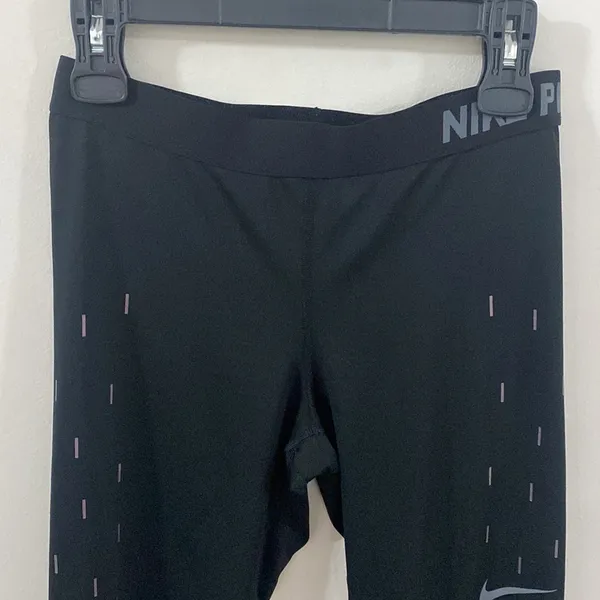 Nike Pro Linear Rain Dri-fit athletic Capri cropped leggings size L - Image 7