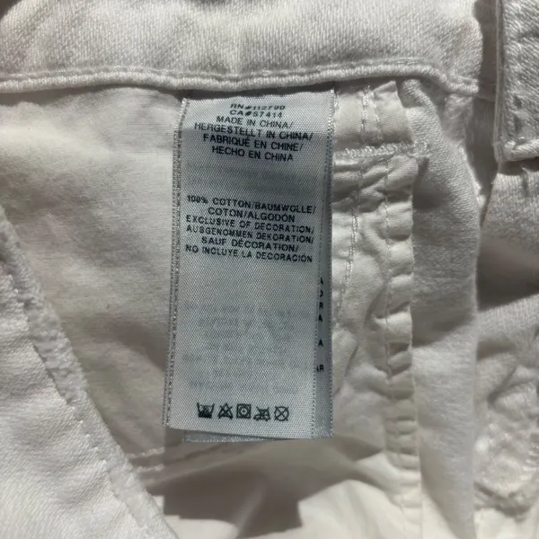 True Religion Keira White Low Rise Denim Shorts Size 27 - Image 7