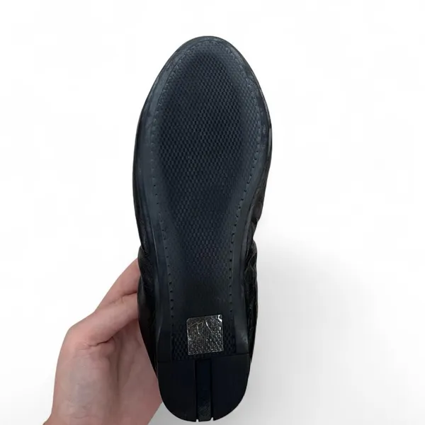 Prada Black Leather Ballet Flats Timeless Design - Image 3