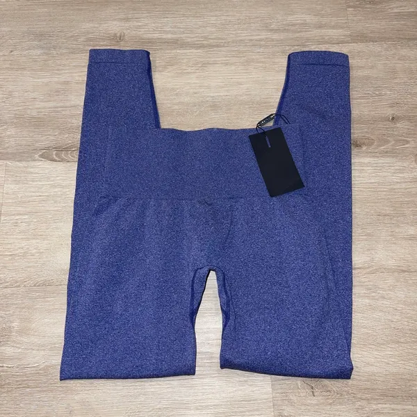 NVGTN Seamless Leggings Solid Blue Midnight size Xs nwt - Image 2