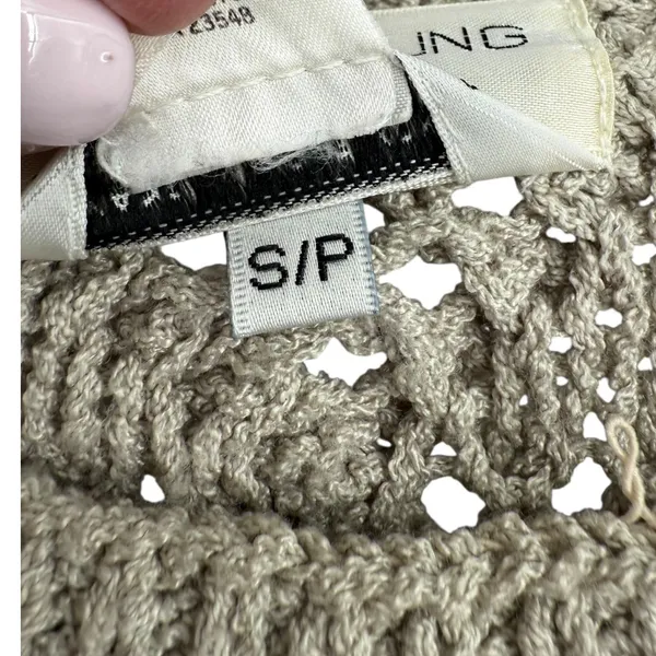 Alfred Sung‎ Sport Vintage Cable Knit Fisherman Crew Neck Sweater Size Small - Image 4