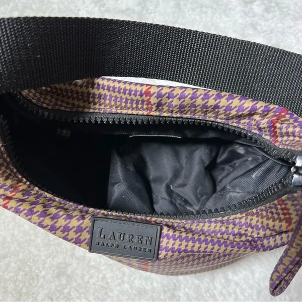 Lauren Ralph Lauren Y2K Houndstooth Shoulder Bag - Image 8