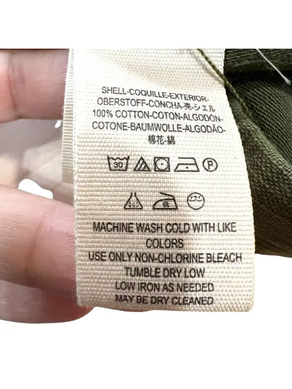 Free People Joshua Tree Utility Jacket Olive Green Cotton Hooded Size XS - Image 10
