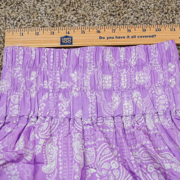 Free People Movement The Way Home Women‎ S Purple Paisley High Rise Shorts - Image 6