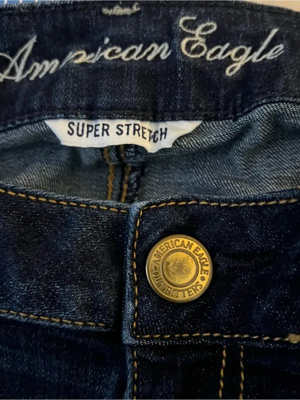 American Eagle Outfitters Dark Blue Super Stretch Jegging Size 2 Short - Image 13