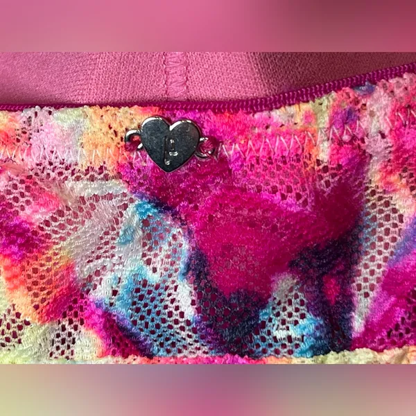 Victoria's Secret PINK multicolor lace push-up bralette Size S 34 A-C 32 C-D - Image 5