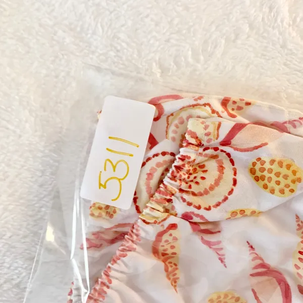 Hill House Seashell Bikini Bottom Womens Size XS White Orange Coastal Beach Swim - Image 4