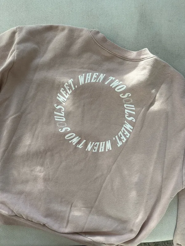 Twin Flames Crewneck Pink Size XL - Image 3
