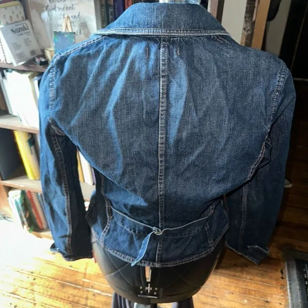 Chaps denim classic riding elevated basics S fitted jacket - Image 3