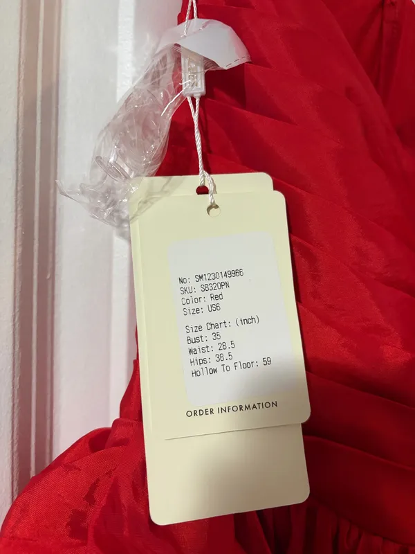 Stacees Prom Dress Red Size 6 - Image 5