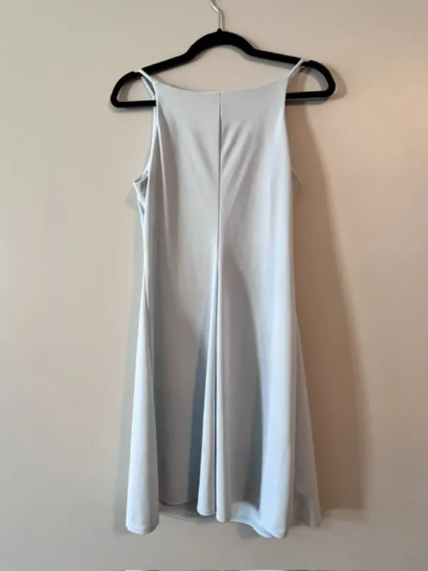 Vintage Baby Blue Mini Dress - Image 3