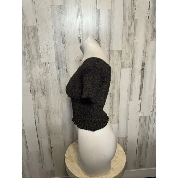 Urban outfitters black glittery top - Image 2