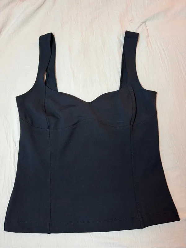 Free People Somewhere Sometime Cami in Black Size Medium - Image 3