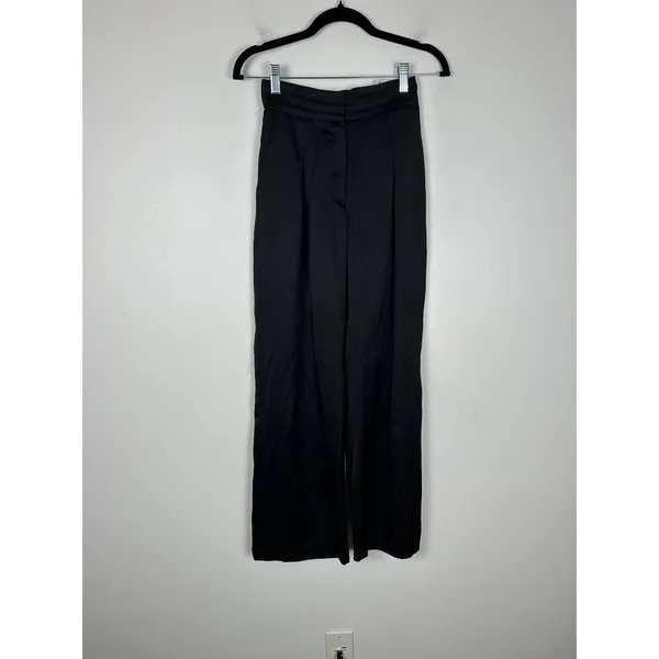 Abercrombie and Fitch High Rise Tailored Satin Pant Sz 24 S - Image 5