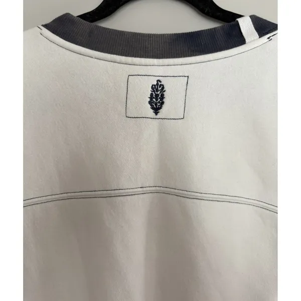 Free People FP Movement All Star Patch Pullover White Patch Combo Women's Large - Image 4