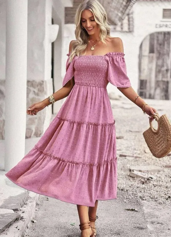 SheIn Ruffle Hem Swiss Dress - Image 5