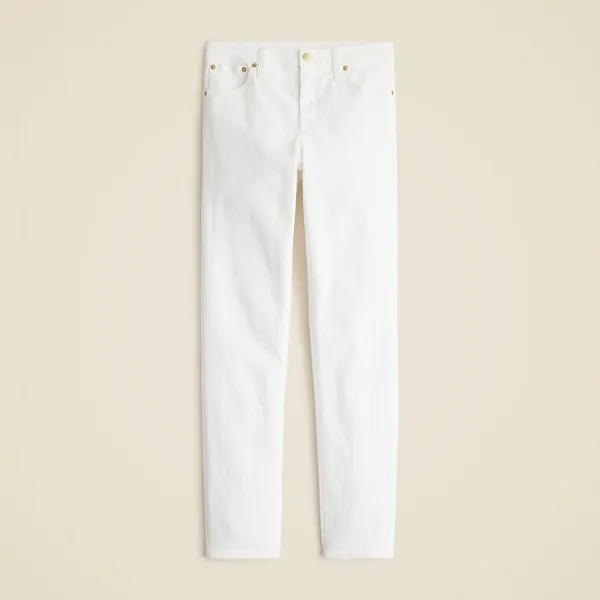 NWT!! J. CREW White Slim Jeans '03‎ 2003 Stretch Solid White High Rise Size 29 - Image 10