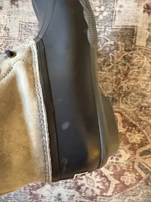 Sperry  Black Rubber Duck Boots with Gray Suede Upper - Image 10