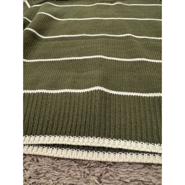 Industry Green & White Striped‎ Knit Sweater XS New Without Tags - Image 2