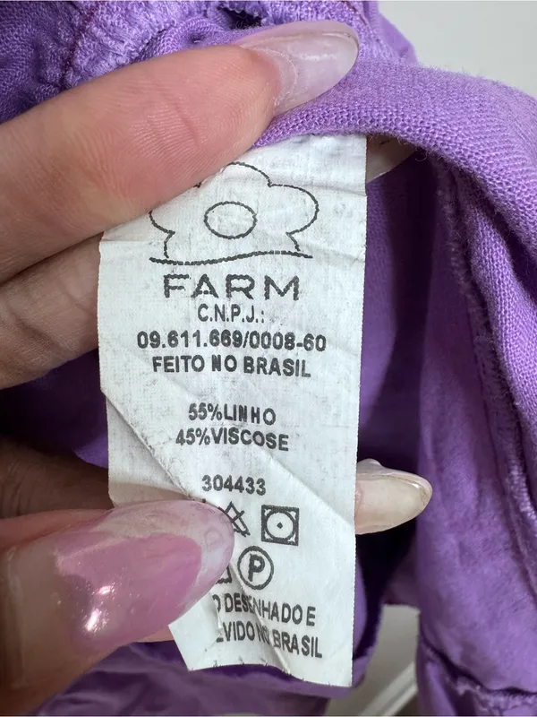 Farm Rio Puff Sleeve Linen Blend Mini Dress - Image 9