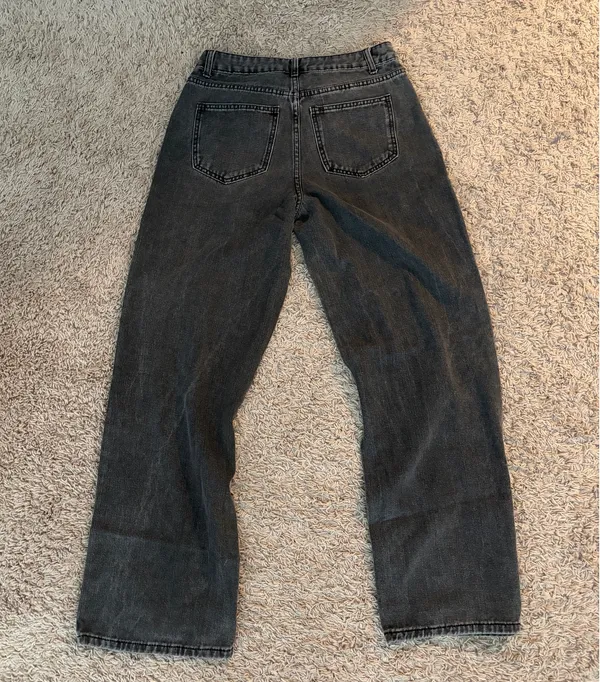 Boutique Black low rise wide leg denim jeans - Image 2