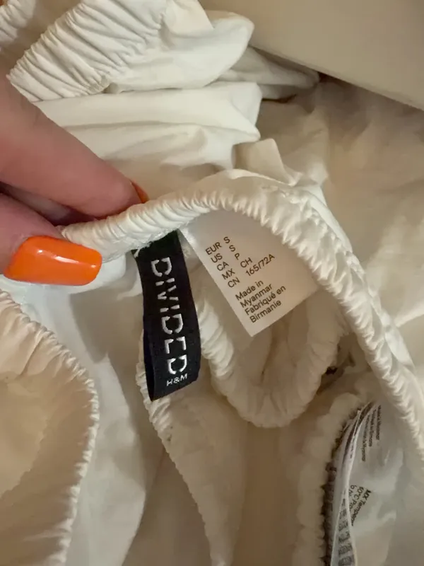 H&M Parachute Pants White - Image 5