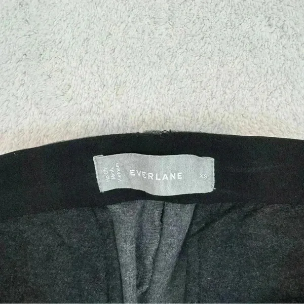Everlane The Dream Pant XS Heather Grey Charcoal Tapered Tailored Stretch - Image 8