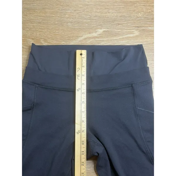 Lululemon Wunder Under Leggings Women's Est 6 Black Rib Pocket High Rise 25" - Image 5