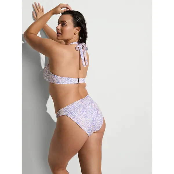 NWT Victoria's Secret Harlow Bikini Bottom Soft Pink Zebra Size L - Image 2