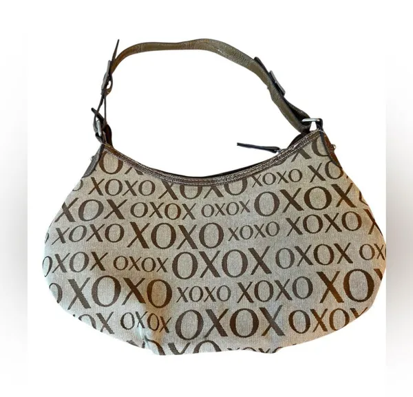 XOXO Brown Leather Vintage Y2K Logo Handbag - Image 3