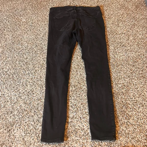 Hollister Distressed Black Wash Low Rise Skinny Jeans Size 7S‎ W28 L26 - Image 6