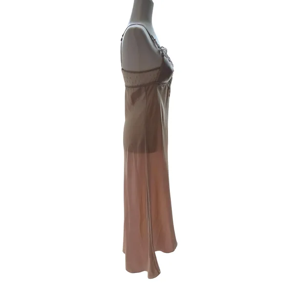 FLORA by Flora Nikrooz Women's Stella gown almond slip dress, size M - Image 6