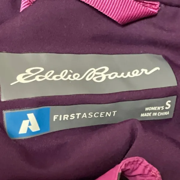 Eddie Bauer First Ascent PrimaLoft Pink Purple Insulated Puffer Jacket Size S - Image 4
