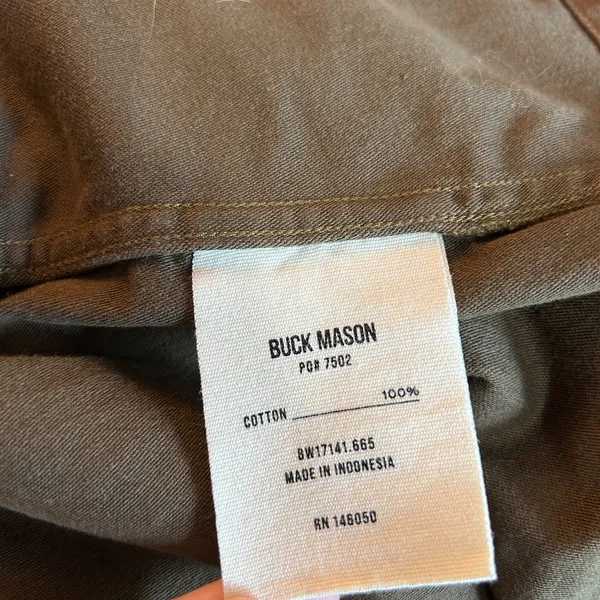 Buck Mason Women's Reverse Sateen Field Jacket Size Small Canvas Chore Jacket - Image 11