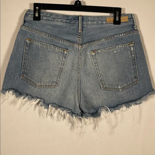 Grlfrnd Womens Cindy Jean Denim Shorts Love Grows 30 - Image 4