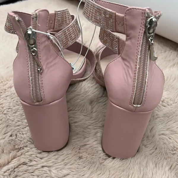 Juicy Couture blush Macarena strappy blocked heel sandals - Image 4