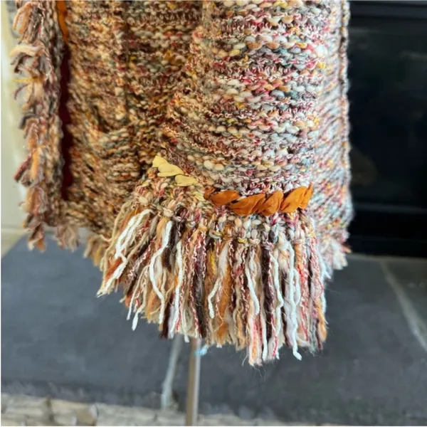 Anthropologie Textured Fringe Blazer in Multicolor - Image 12