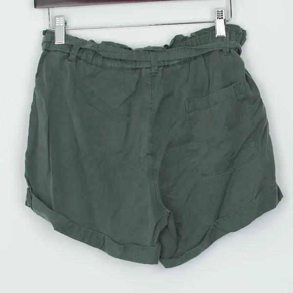 Aerie‎ Womens Paperbag Shorts Size XS Green Lyocell Tie Waist Casual Lightweight - Image 4