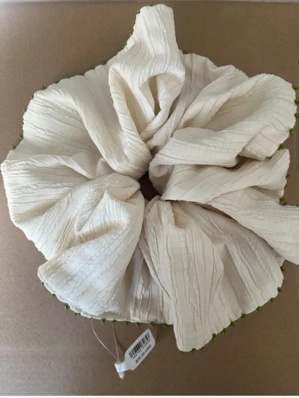 Free People Calypso Beaded Trim Scrunchie - Image 4