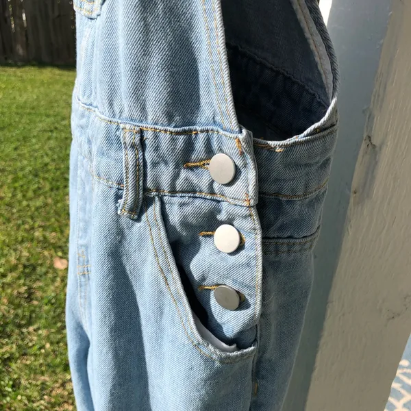 Vintage Denim Overalls Dungarees Distressed - Image 7