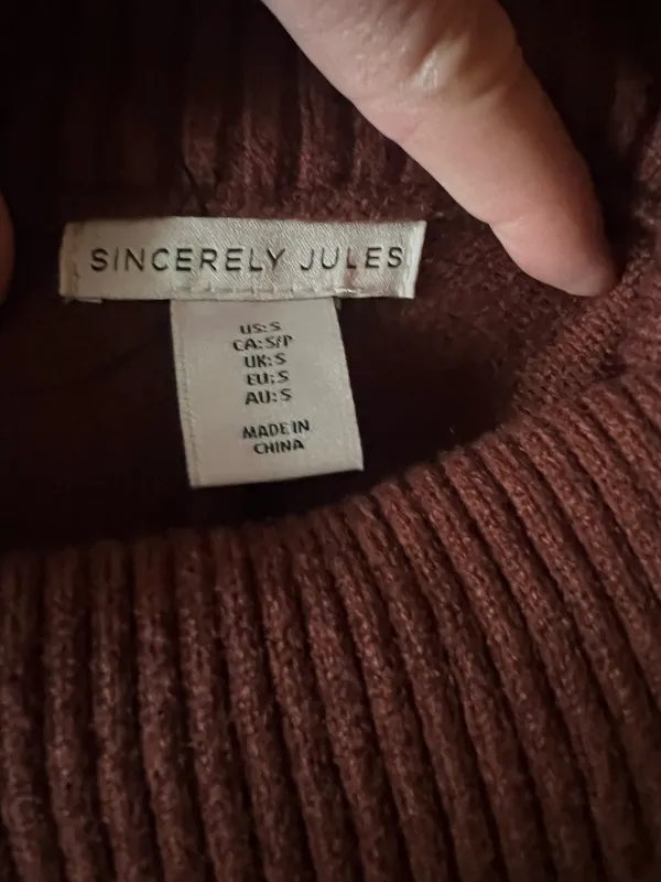 Sincerely Jules women Wide-Leg Knit Joggers in Deep Brown - Image 3